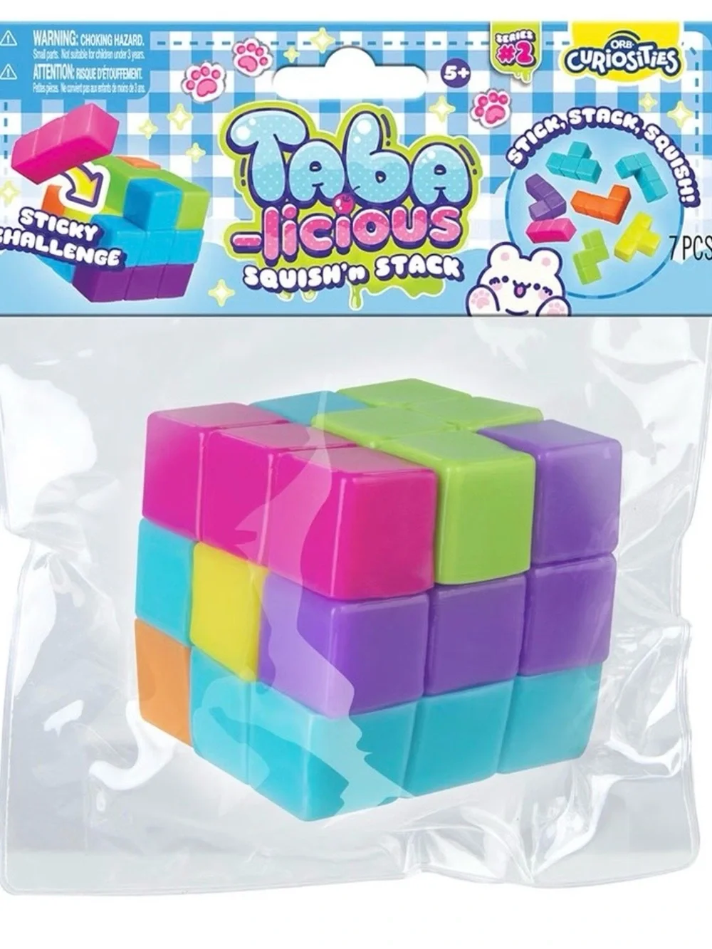 Taba Licious Color Block Puzzle Cube - Multicolor Kids Brain Toy